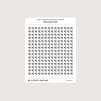 Small (5mm) Weather Icon Stickers (Black and White)