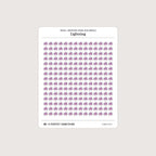 Small (5mm) Weather Icon Stickers (Colorful)