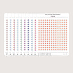 Small (5mm) Weather Icon Stickers (Colorful)