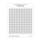 Tiny Weather Icon Stickers (Black and White)