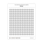 Tiny Weather Icon Stickers (Black and White)