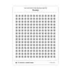 Tiny Weather Icon Stickers (Black and White)