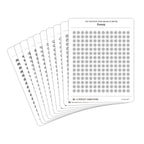 Tiny Weather Icon Stickers (Black and White)