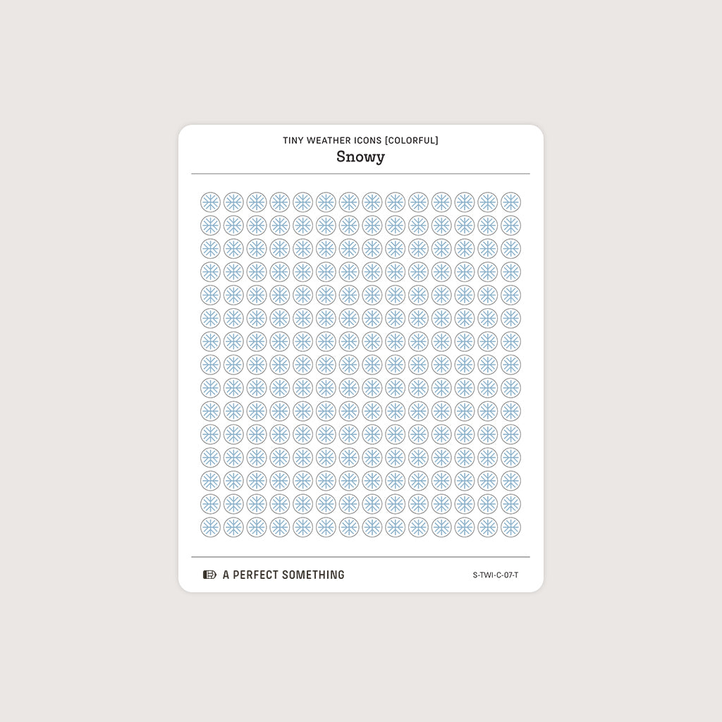 Small (5mm) Weather Icon Stickers (Colorful)