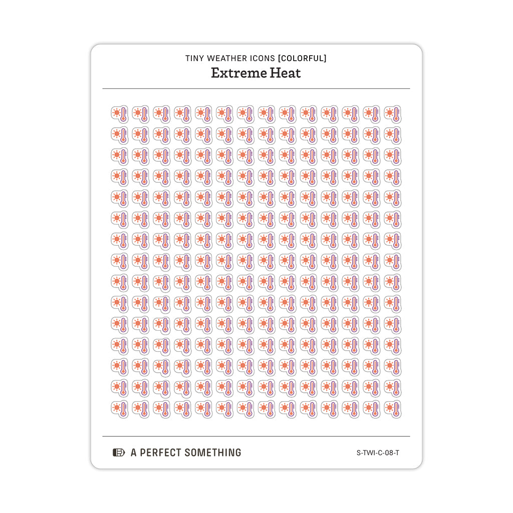 Tiny Weather Icon Stickers (Colorful)