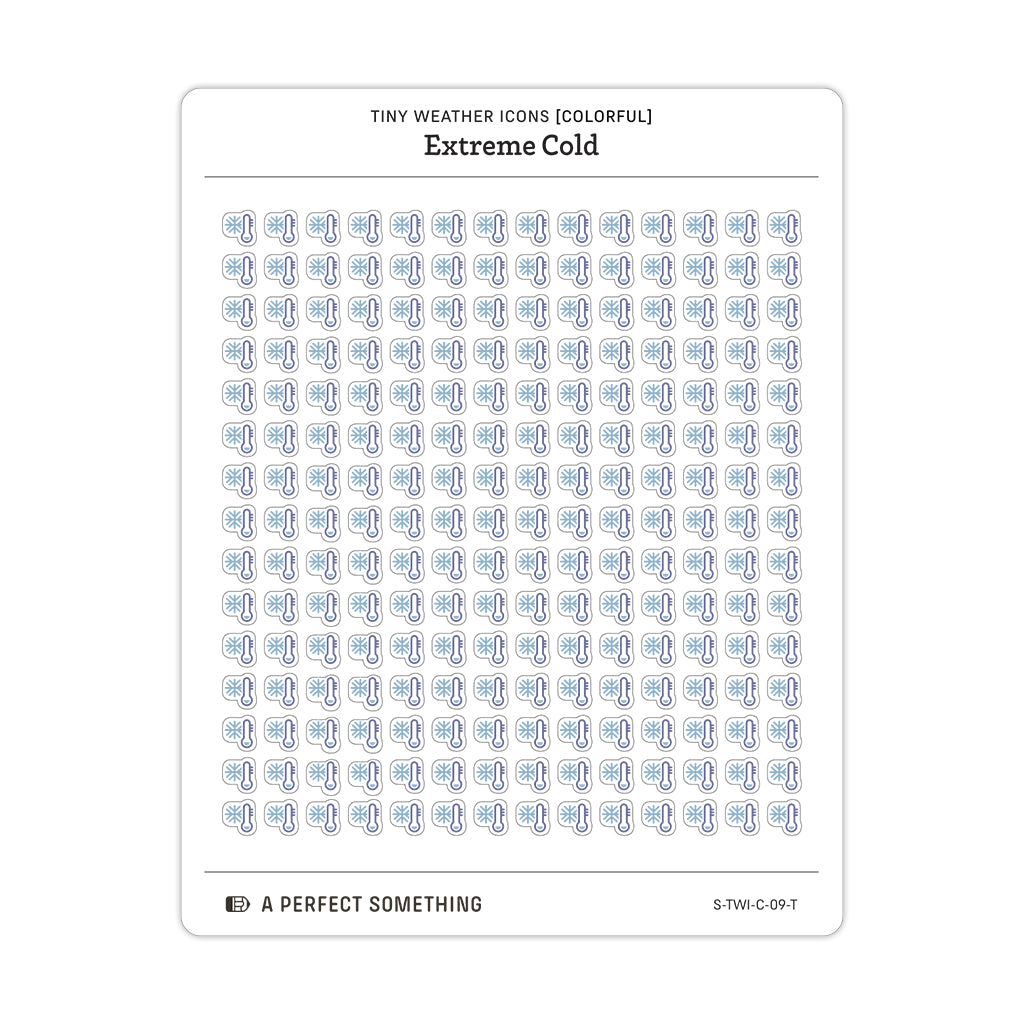 Tiny Weather Icon Stickers (Colorful)