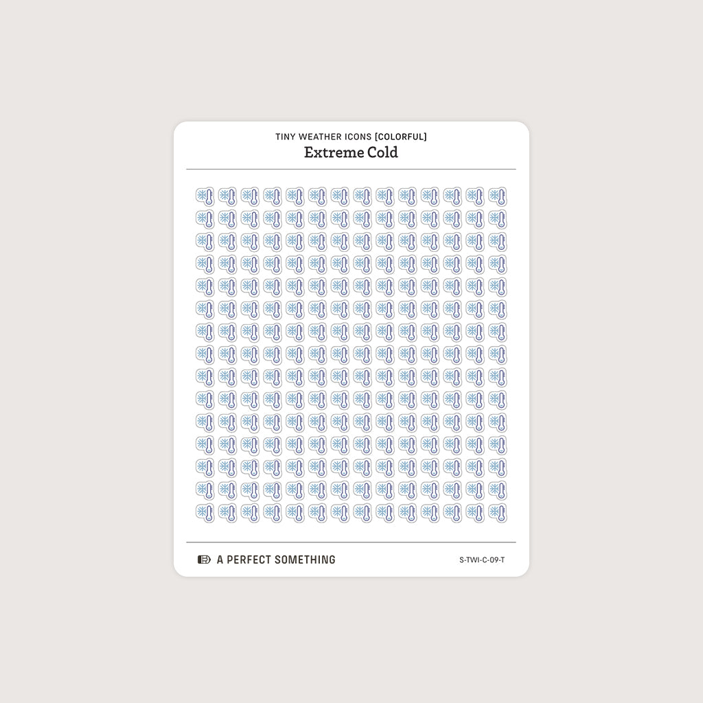 Small (5mm) Weather Icon Stickers (Colorful)