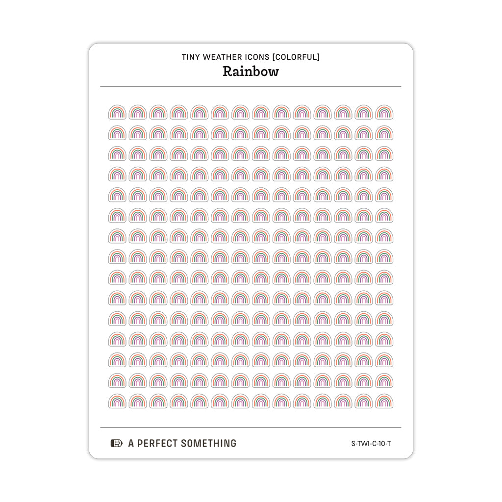 Tiny Weather Icon Stickers (Colorful)