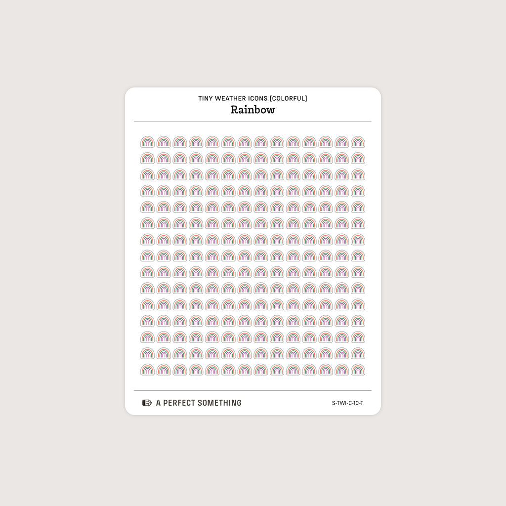 Small (5mm) Weather Icon Stickers (Colorful)