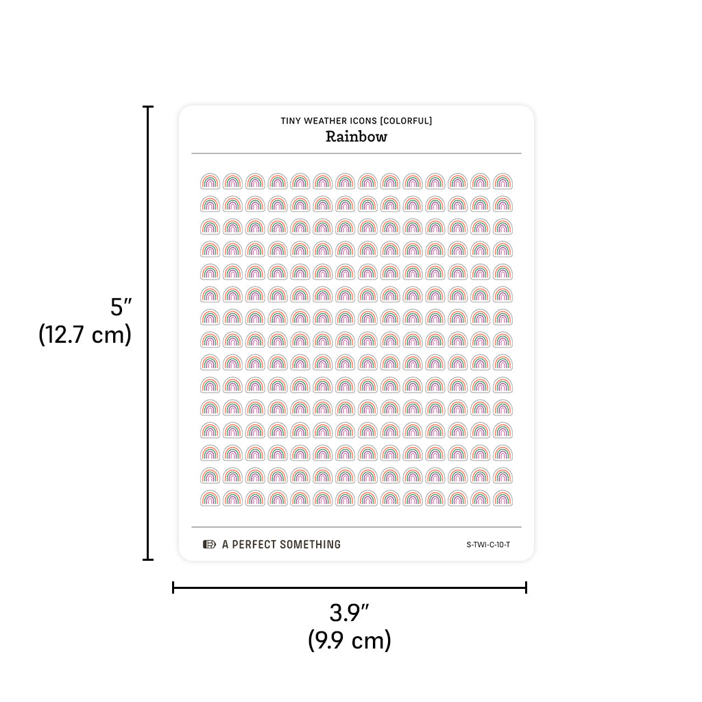 Small (5mm) Weather Icon Stickers (Colorful)