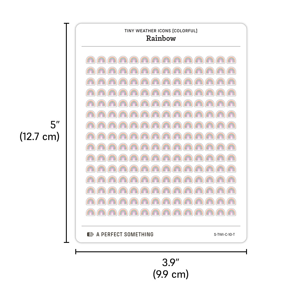 Tiny Weather Icon Stickers (Colorful)
