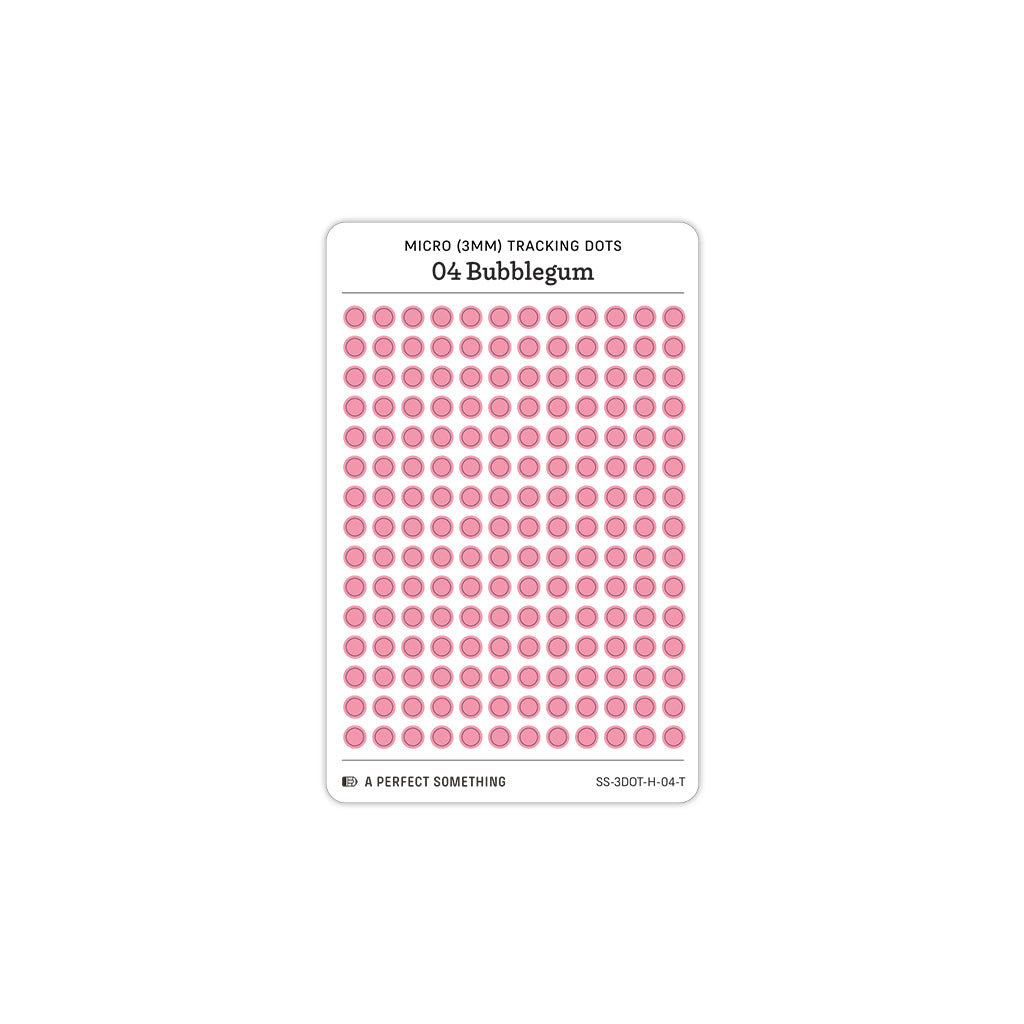 Tiny (3mm) Tracking Dot Stickers: Hobonichi Color Palette [Small Sheet Size]