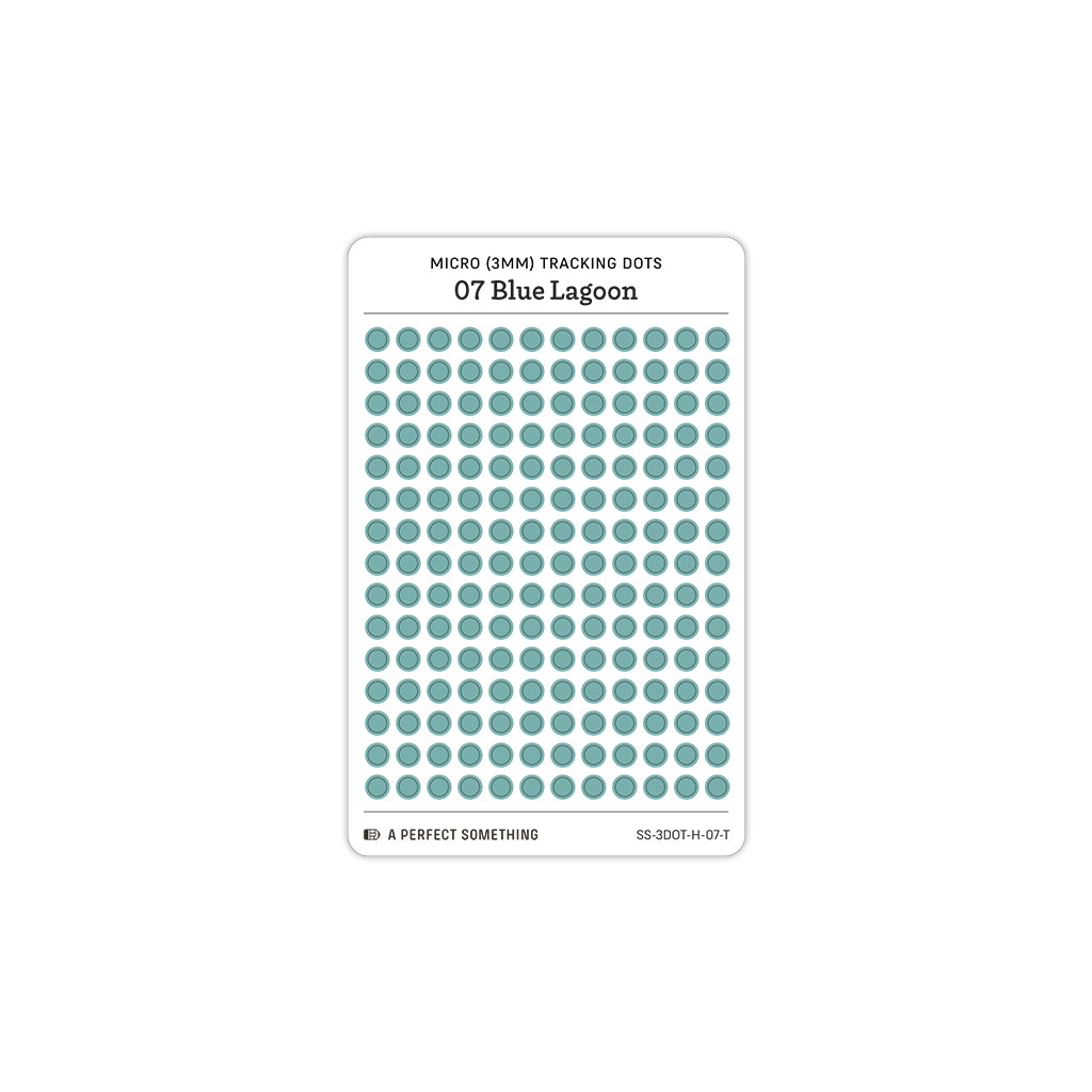 Tiny (3mm) Tracking Dot Stickers: Hobonichi Color Palette [Small Sheet Size]