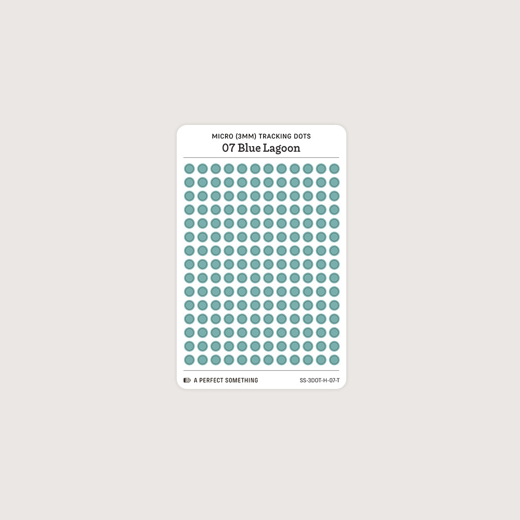 Micro (3mm) Tracking Dot Stickers: Hobonichi Color Palette [Small Sheet Size]