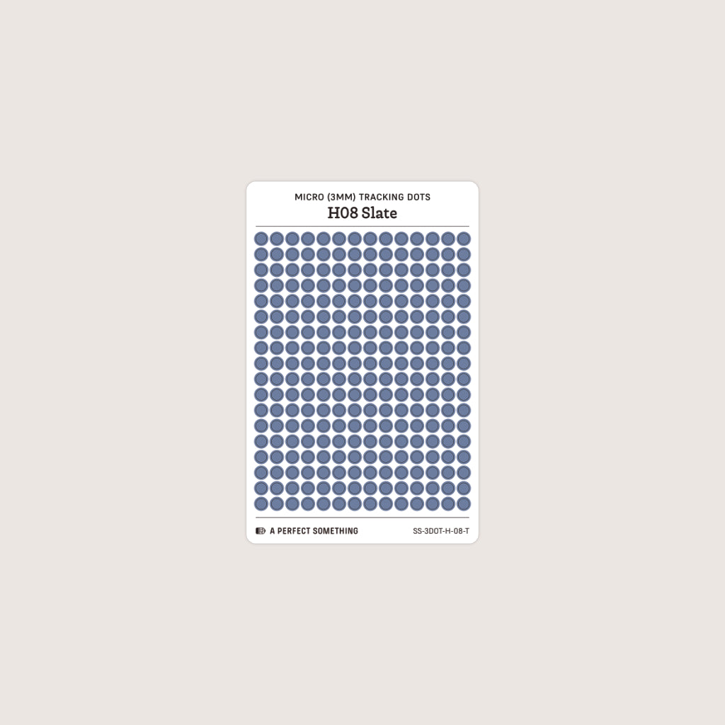 Micro (3mm) Tracking Dot Stickers: Hobonichi Color Palette [Small Sheet Size]