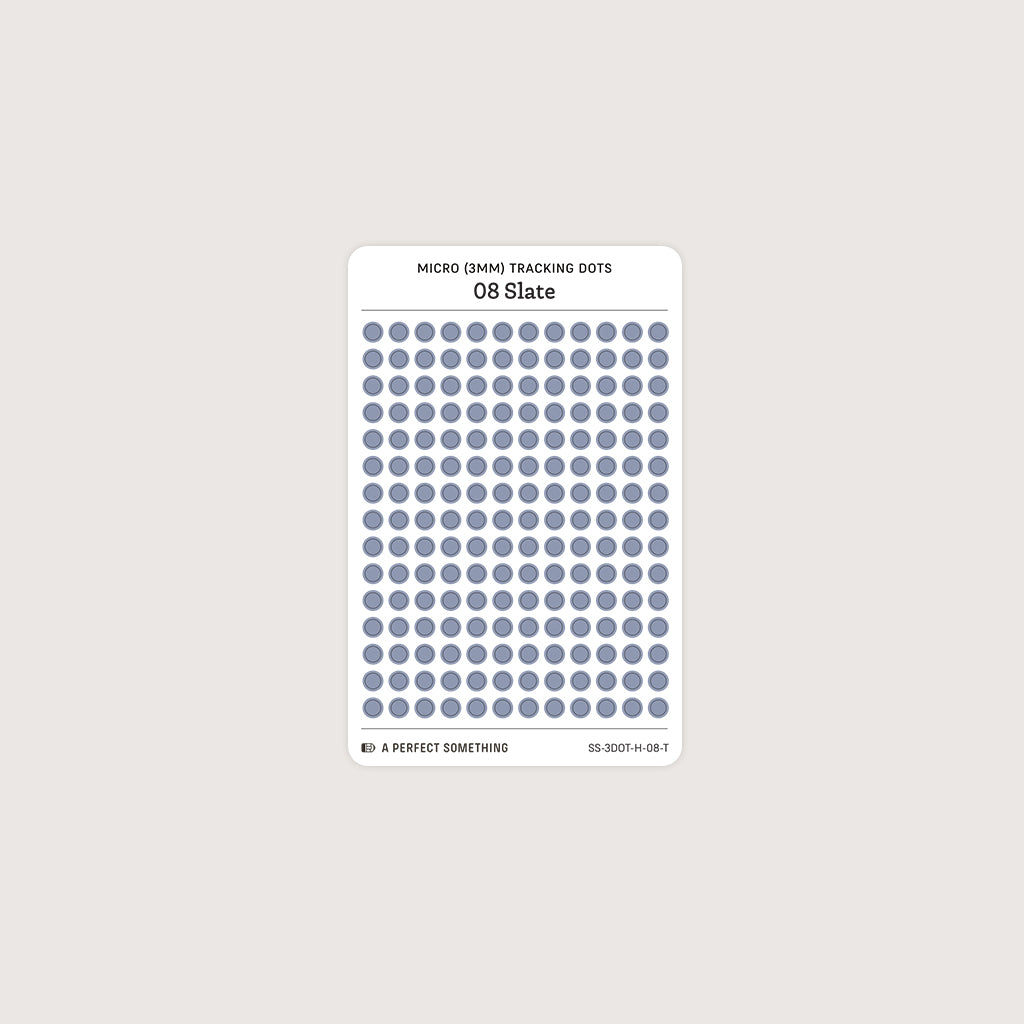 Micro (3mm) Tracking Dot Stickers: Hobonichi Color Palette [Small Sheet Size]