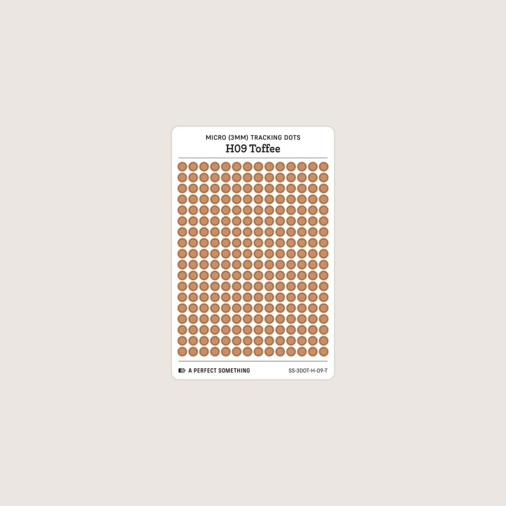 Micro (3mm) Tracking Dot Stickers: Hobonichi Color Palette [Small Sheet Size]
