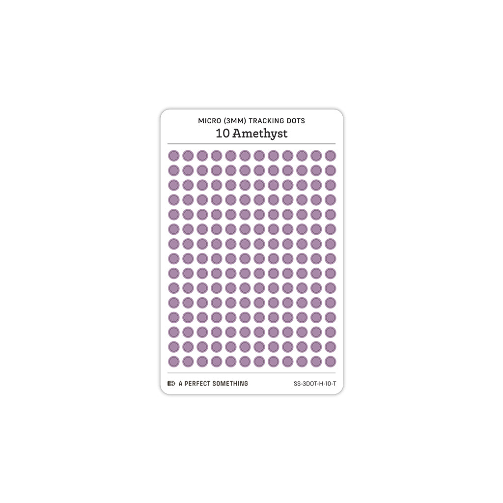Tiny (3mm) Tracking Dot Stickers: Hobonichi Color Palette [Small Sheet Size]