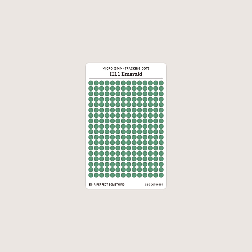 Micro (3mm) Tracking Dot Stickers: Hobonichi Color Palette [Small Sheet Size]