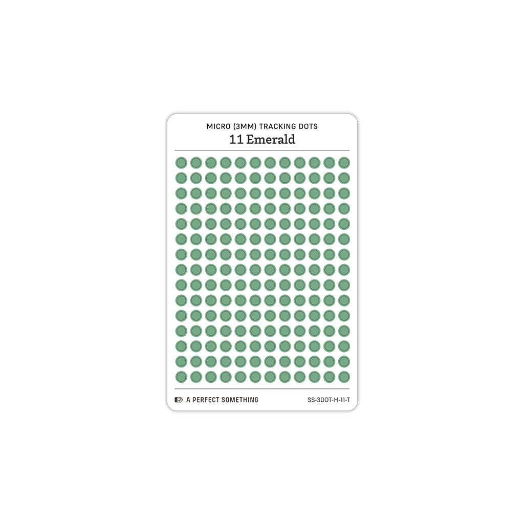 Tiny (3mm) Tracking Dot Stickers: Hobonichi Color Palette [Small Sheet Size]