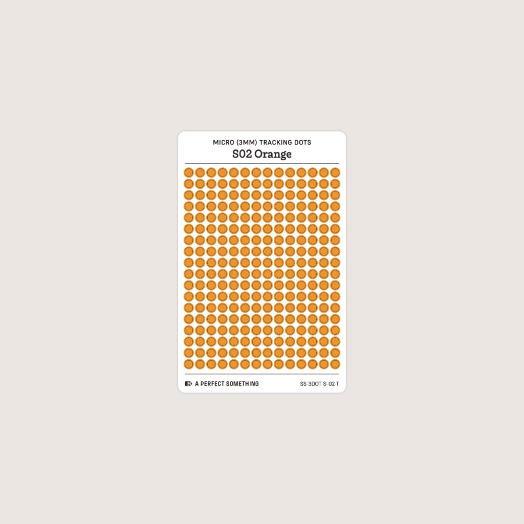 Micro (3mm) Tracking Dot Stickers: Standard Color Palette [Small Sheet Size]