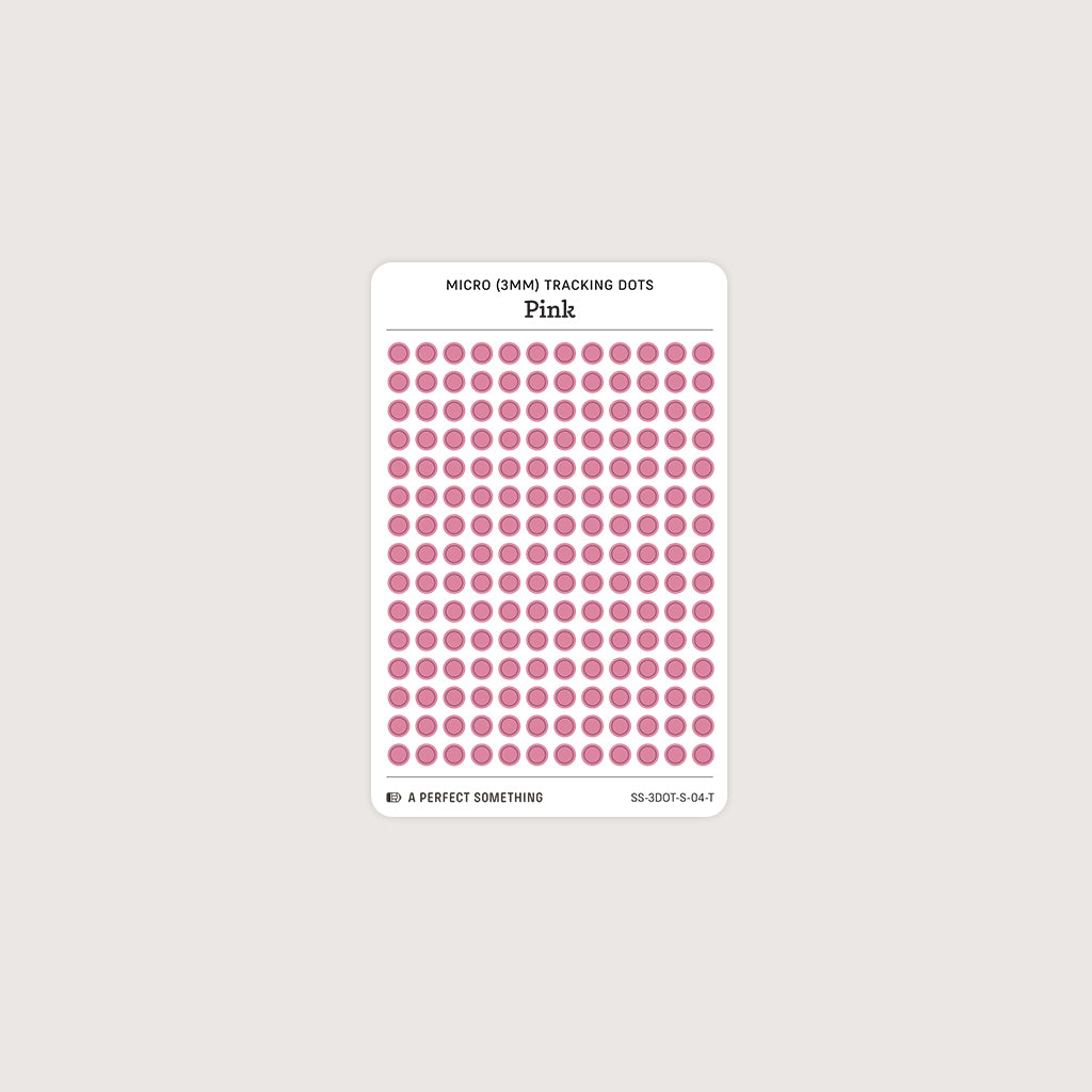 Micro (3mm) Tracking Dot Stickers: Standard Color Palette [Small Sheet Size]