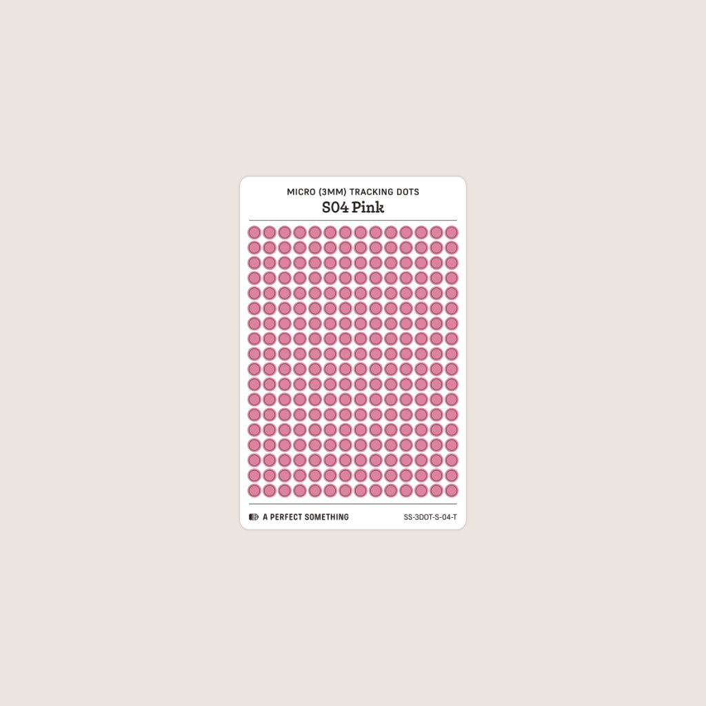 Micro (3mm) Tracking Dot Stickers: Standard Color Palette [Small Sheet Size]