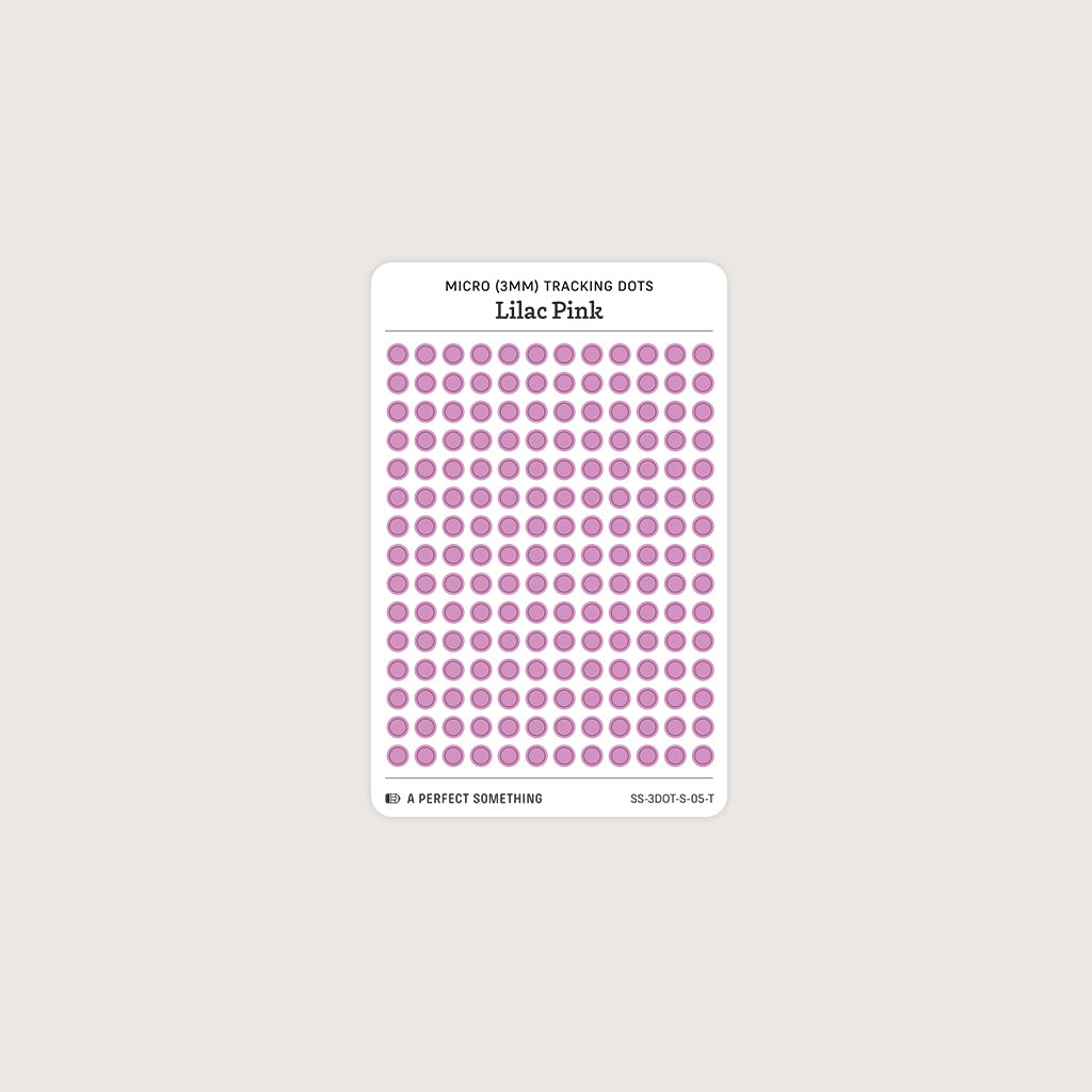 Micro (3mm) Tracking Dot Stickers: Standard Color Palette [Small Sheet Size]