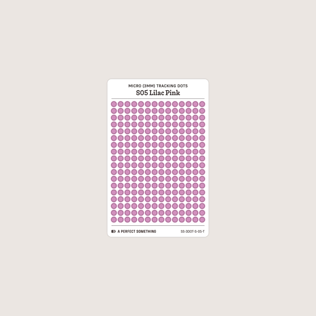 Micro (3mm) Tracking Dot Stickers: Standard Color Palette [Small Sheet Size]