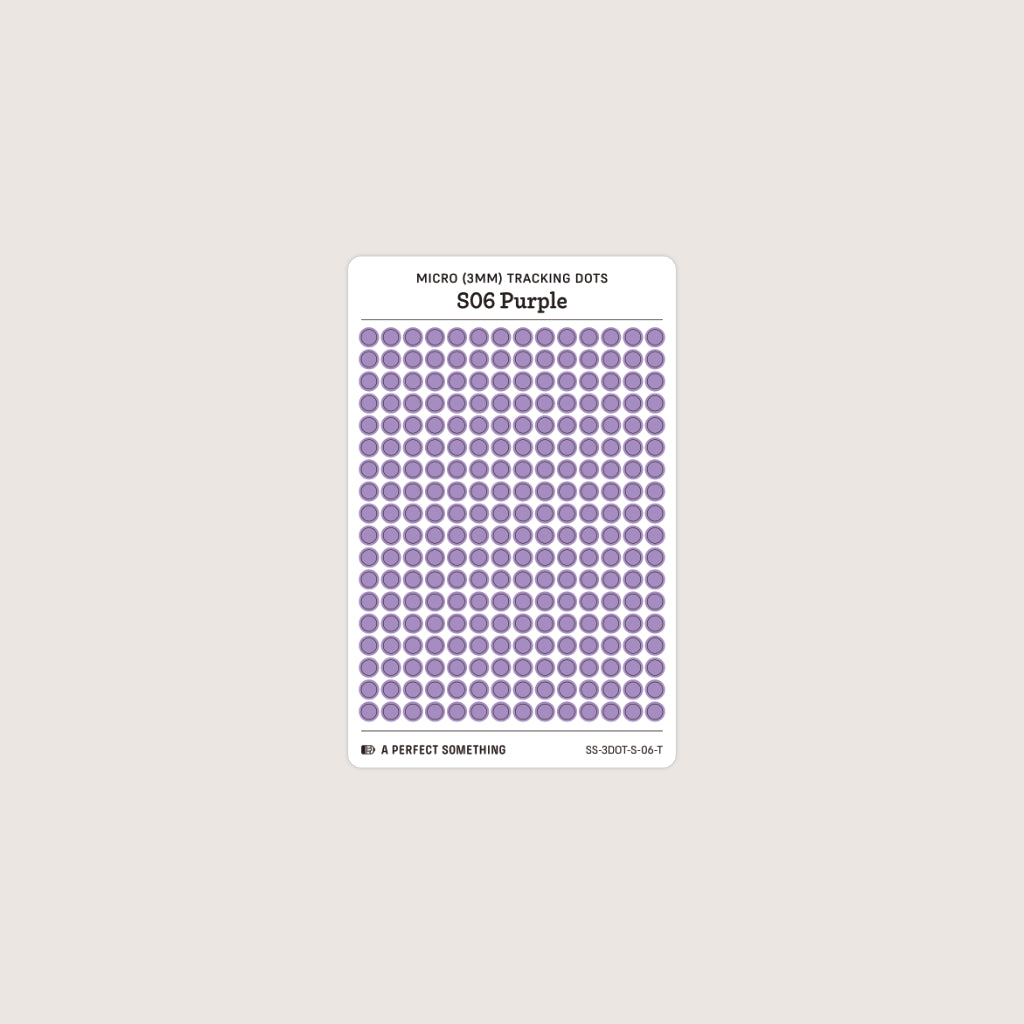 Micro (3mm) Tracking Dot Stickers: Standard Color Palette [Small Sheet Size]