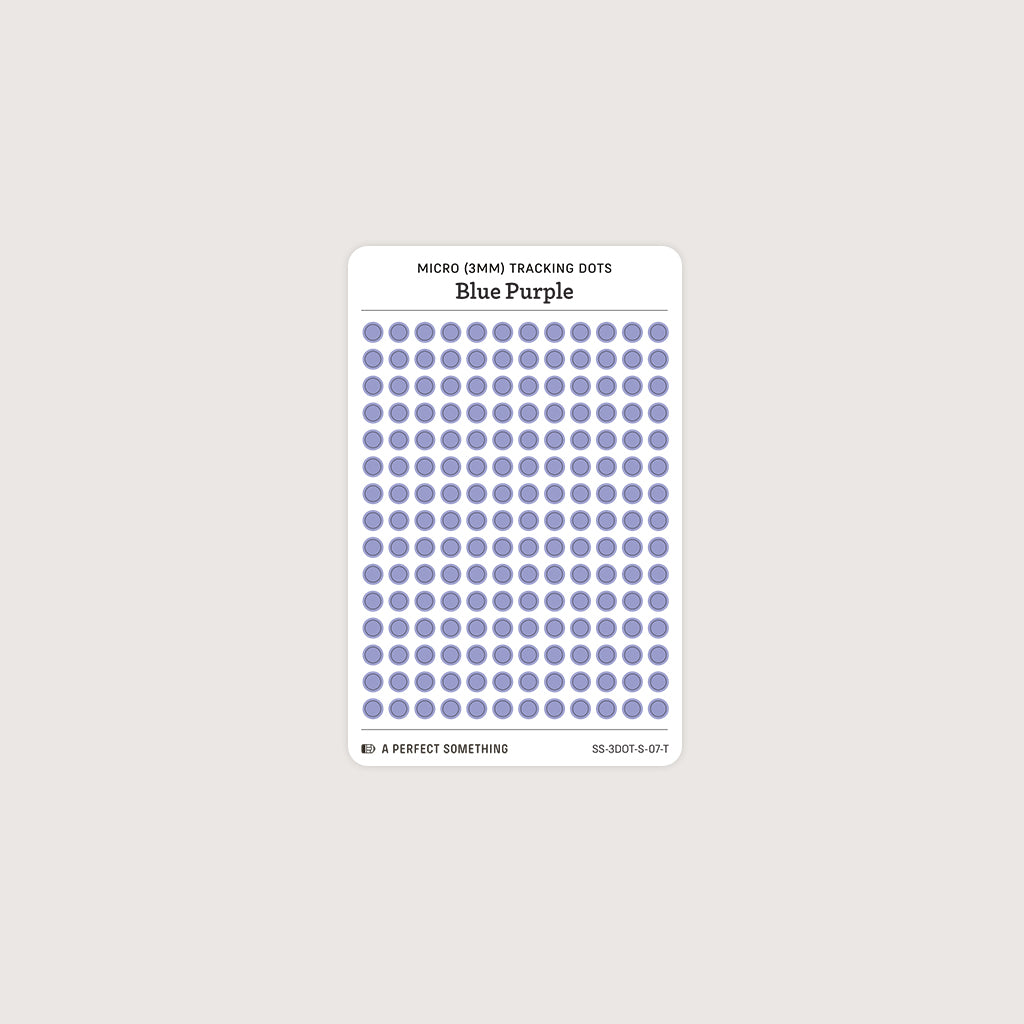 Micro (3mm) Tracking Dot Stickers: Standard Color Palette [Small Sheet Size]