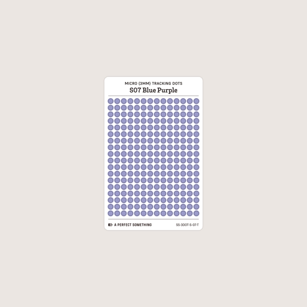 Micro (3mm) Tracking Dot Stickers: Standard Color Palette [Small Sheet Size]