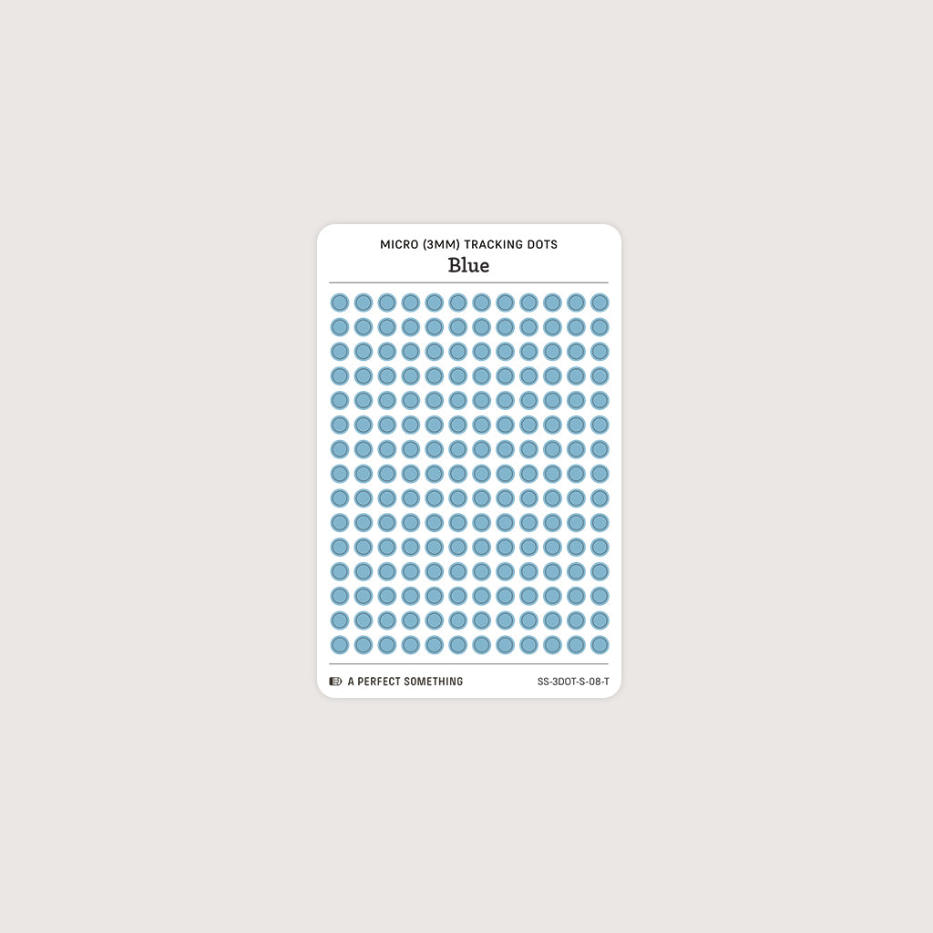 Micro (3mm) Tracking Dot Stickers: Standard Color Palette [Small Sheet Size]