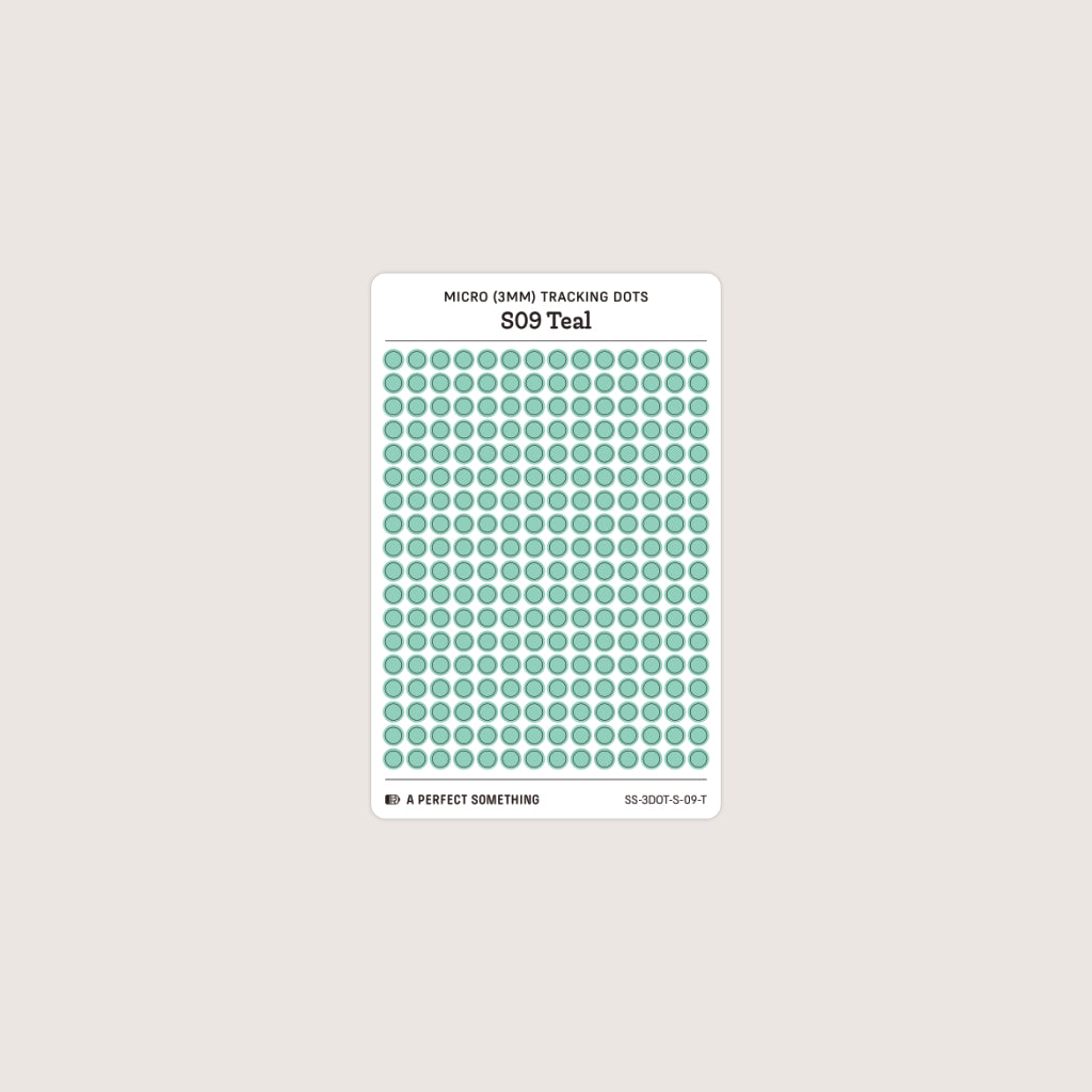 Micro (3mm) Tracking Dot Stickers: Standard Color Palette [Small Sheet Size]
