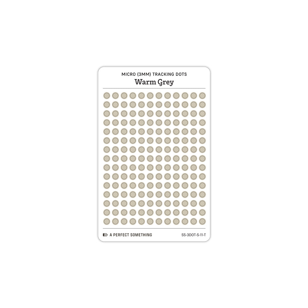 Tiny (3mm) Tracking Dot Stickers: Standard Color Palette [Small Sheet Size]