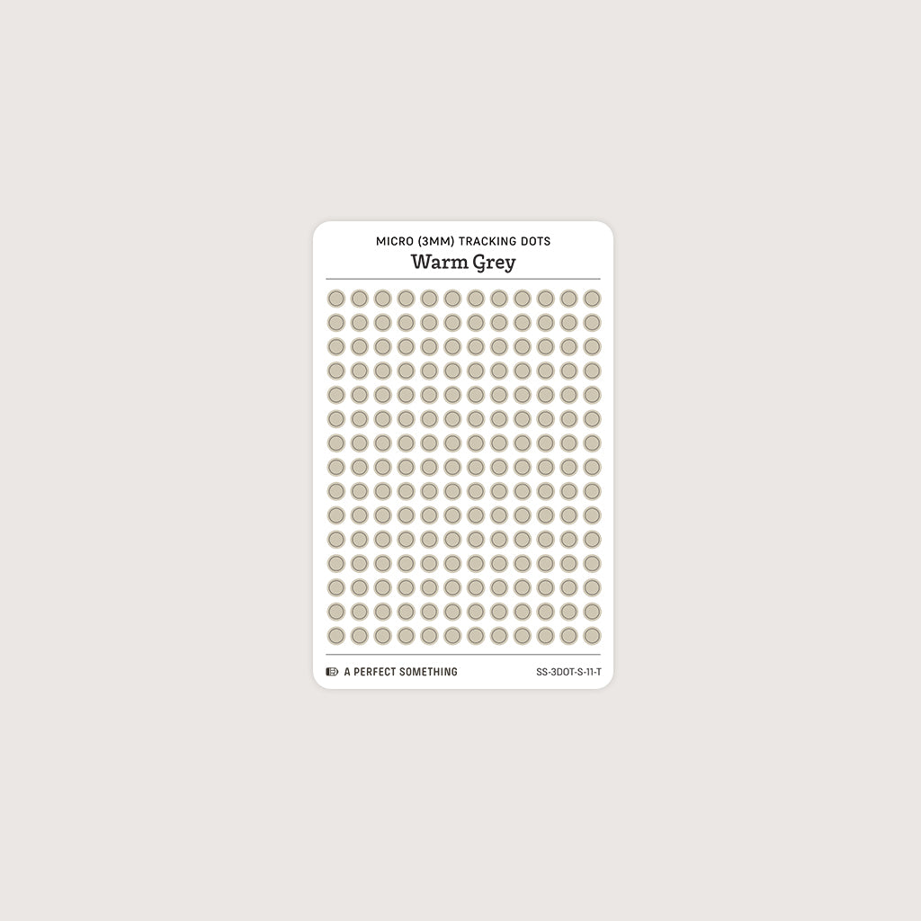 Micro (3mm) Tracking Dot Stickers: Standard Color Palette [Small Sheet Size]