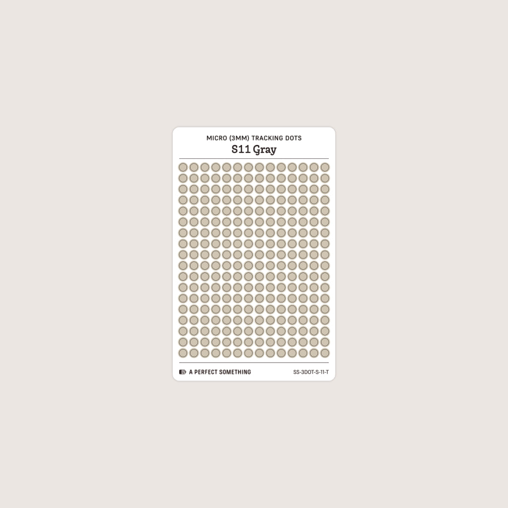 Micro (3mm) Tracking Dot Stickers: Standard Color Palette [Small Sheet Size]