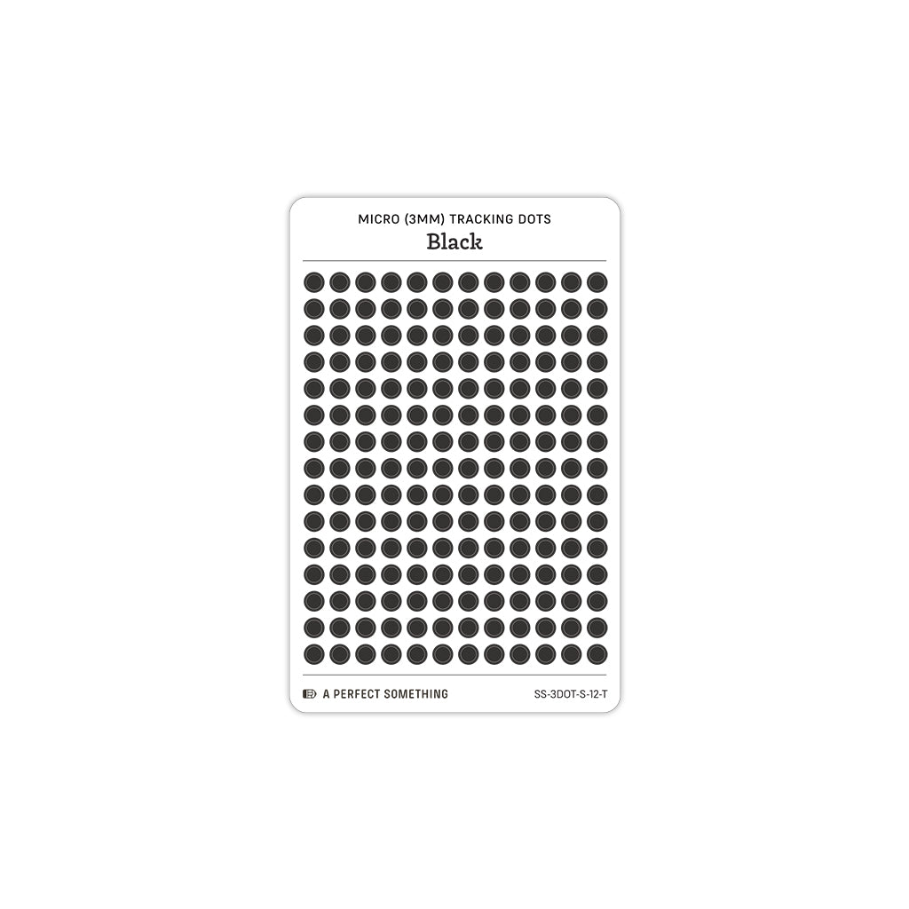 Tiny (3mm) Tracking Dot Stickers: Standard Color Palette [Small Sheet Size]