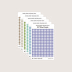 Micro (3mm) Tracking Dot Stickers: Standard Color Palette