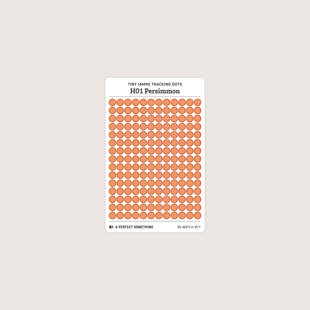 Tiny (4mm) Tracking Dot Stickers: Hobonichi Color Palette
