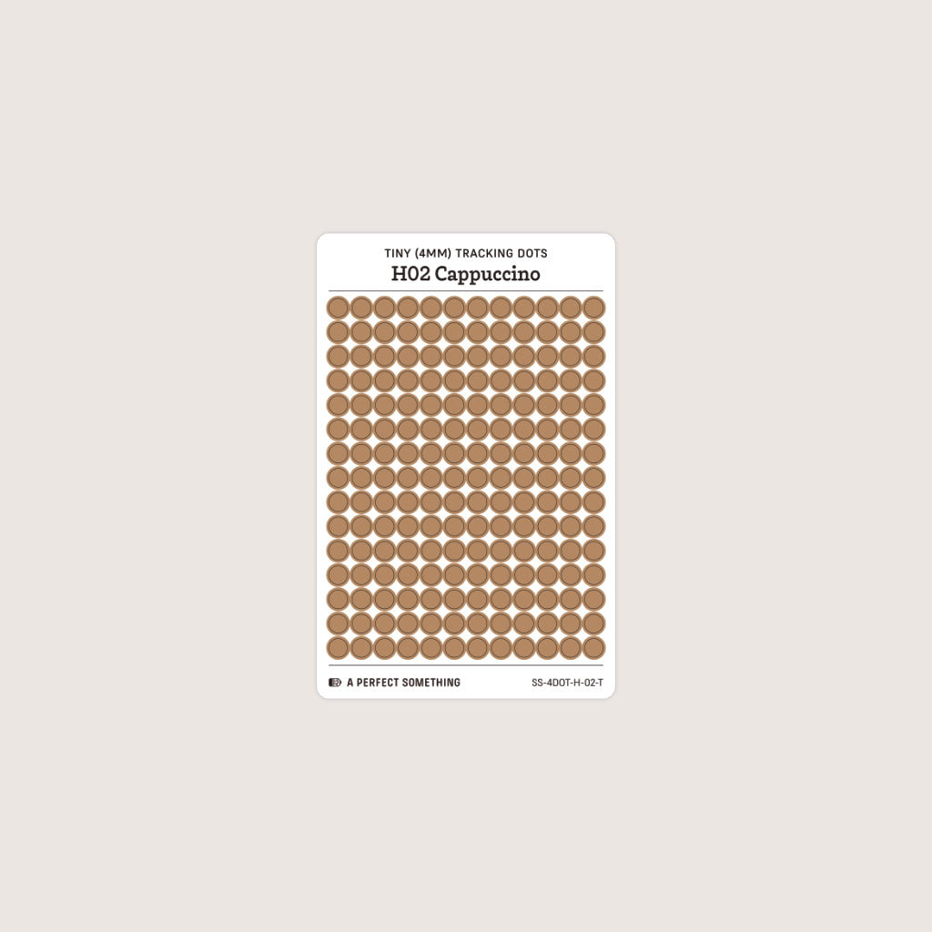 Tiny (4mm) Tracking Dot Stickers: Hobonichi Color Palette