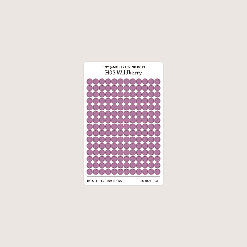 Tiny (4mm) Tracking Dot Stickers: Hobonichi Color Palette