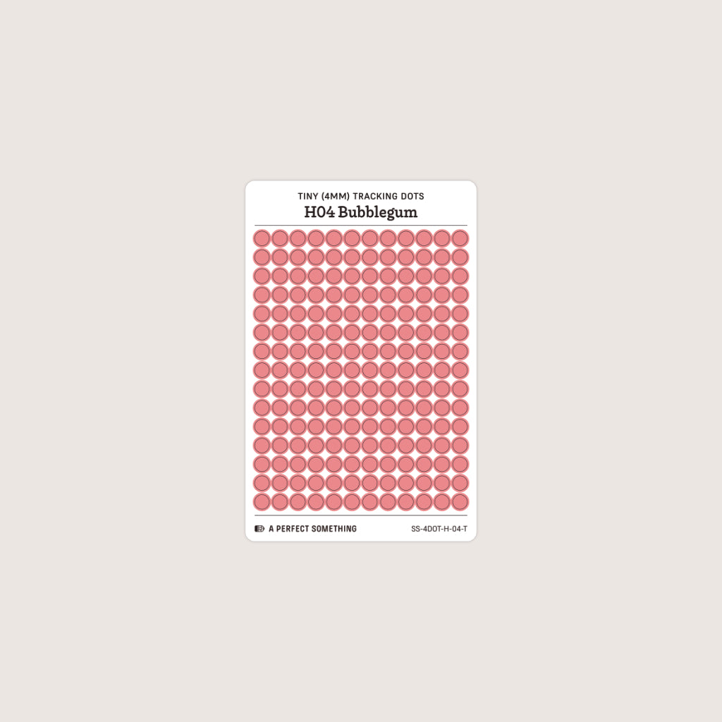 Tiny (4mm) Tracking Dot Stickers: Hobonichi Color Palette