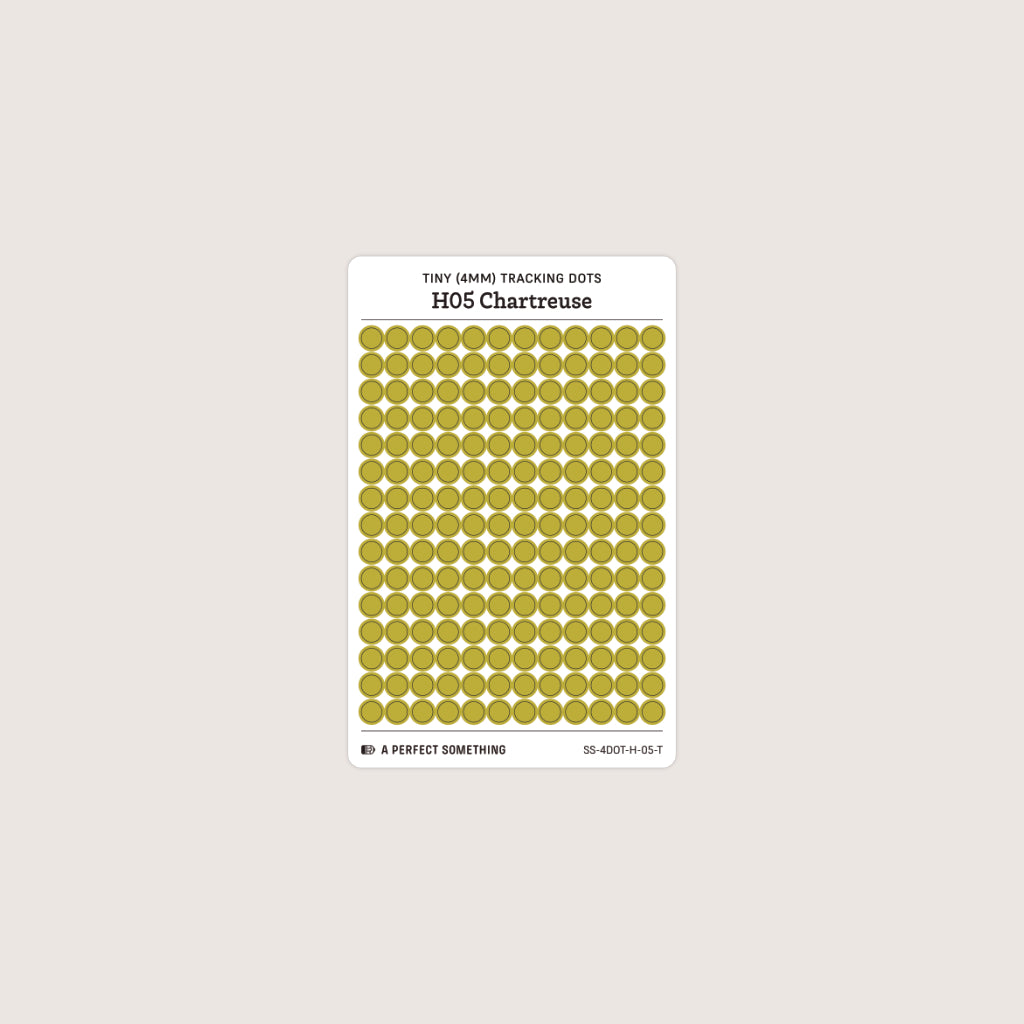 Tiny (4mm) Tracking Dot Stickers: Hobonichi Color Palette