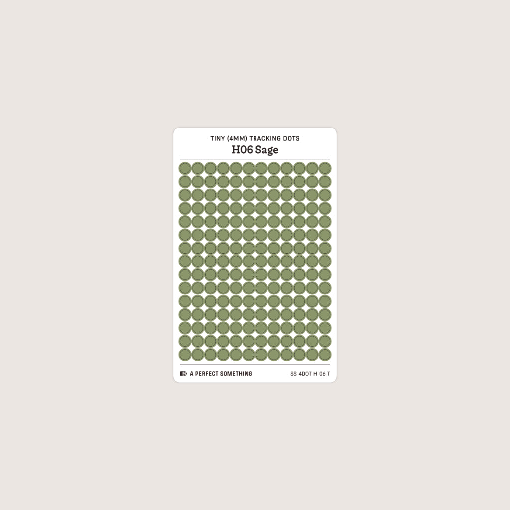 Tiny (4mm) Tracking Dot Stickers: Hobonichi Color Palette