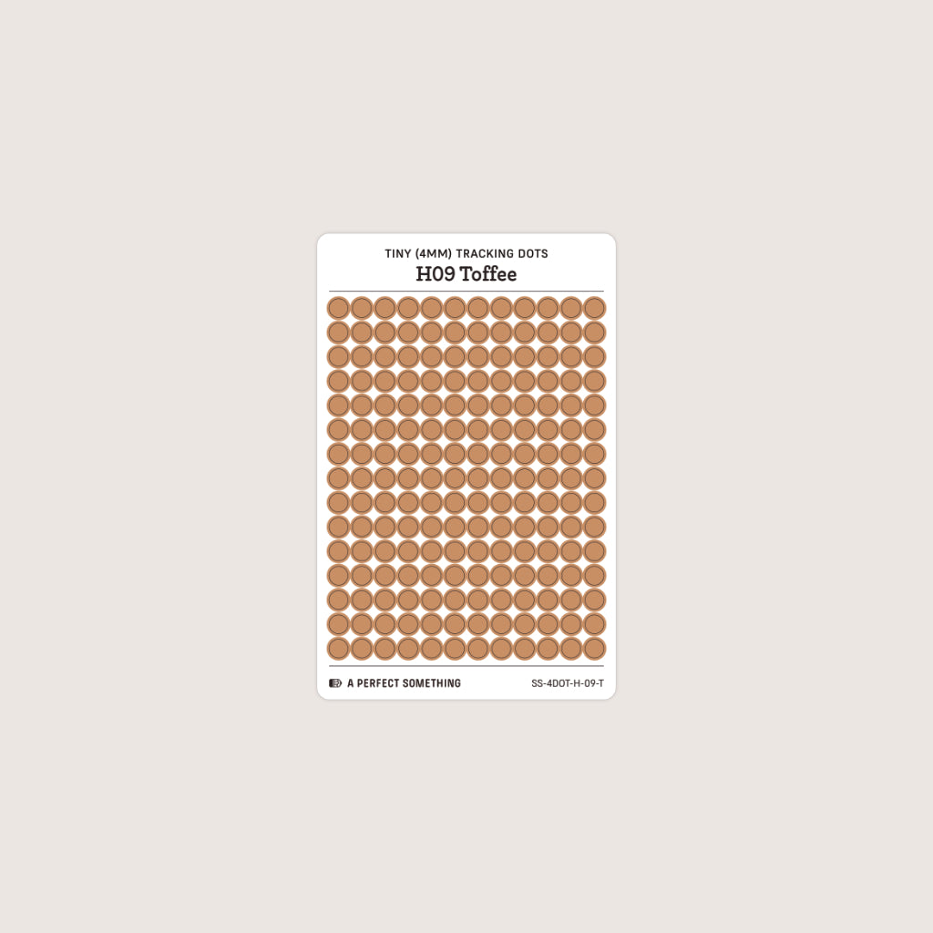 Tiny (4mm) Tracking Dot Stickers: Hobonichi Color Palette