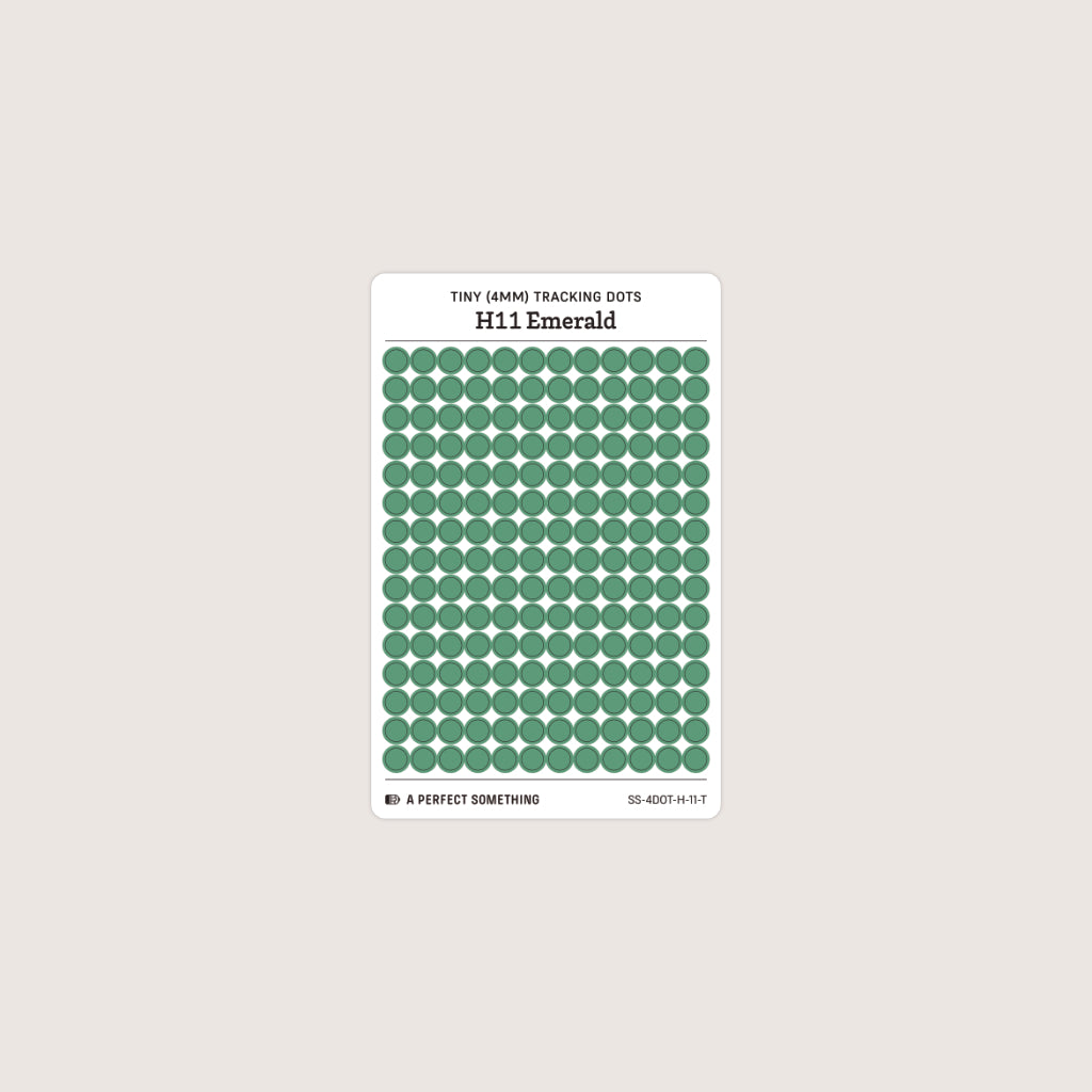 Tiny (4mm) Tracking Dot Stickers: Hobonichi Color Palette