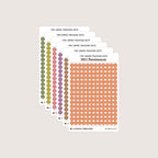 Tiny (4mm) Tracking Dot Stickers: Hobonichi Color Palette