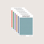 Tiny (4mm) Tracking Dot Stickers: Hobonichi Color Palette