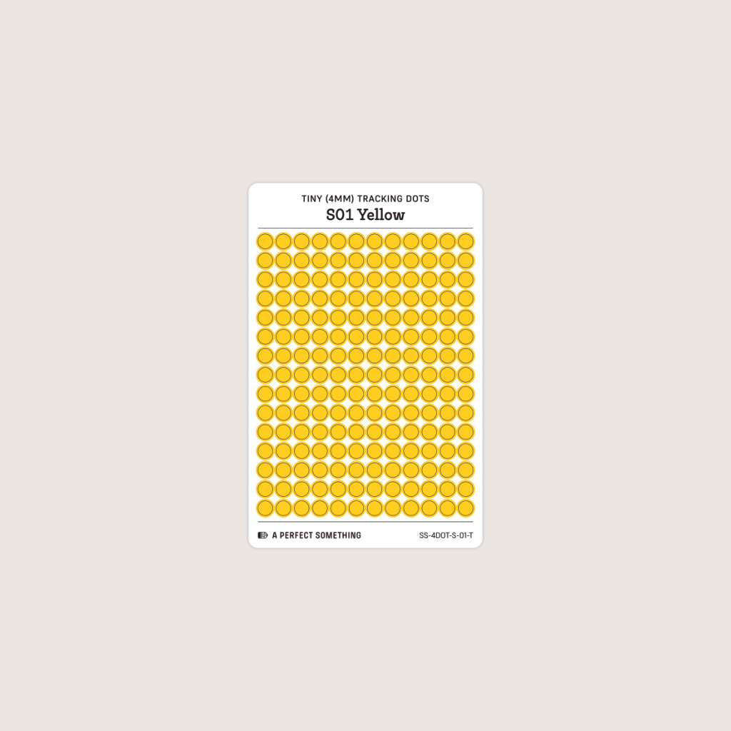 Tiny (4mm) Tracking Dot Stickers: Standard Color Palette